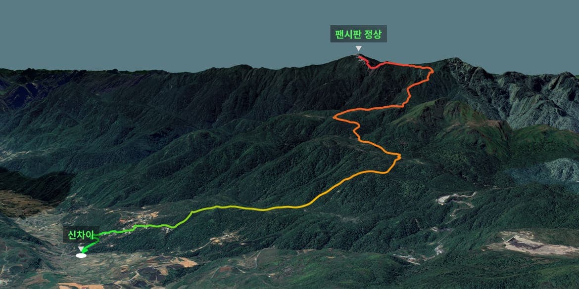 2. 신차이 출발 일정